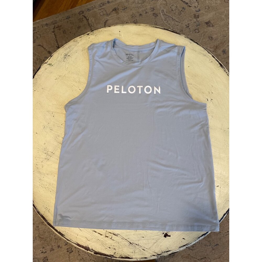 Peloton‎ Men's XL Light Blue Sleeveless Performance Tank Top